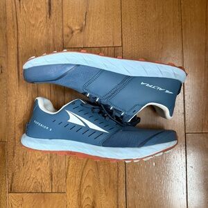 Altra Superior 5 Trail Running Shoes - Blue and White